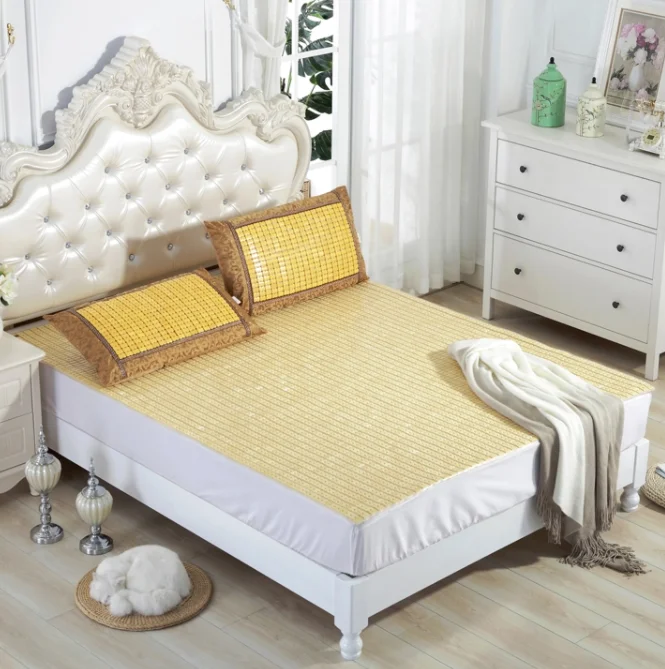 Korean White Color Bamboo Sleep Well Mattress Bamboo Bed Mats