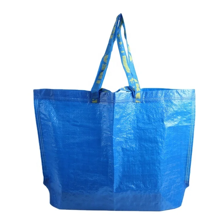 Recycle Promotional Large Capacity Customized PP Woven Tote Bag Laminated Polypropylene Woven Shopping Bags
