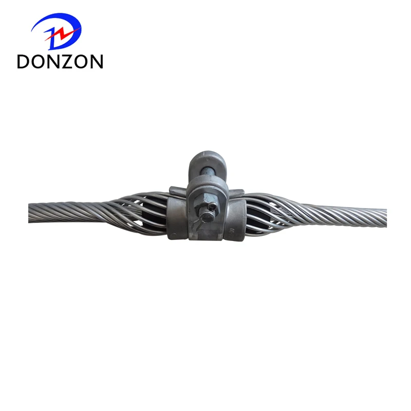 Overhead Line Fittings Aerial Cable Line Clamp Single or Double Points Helical Suspension Set For ADSS and OPGW cable