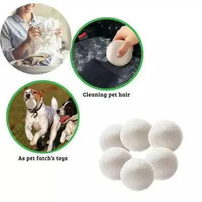 Remove static electricity Multifunctional Wool Ball Pure Imported Natural Wool Felt Ball Pet Toys