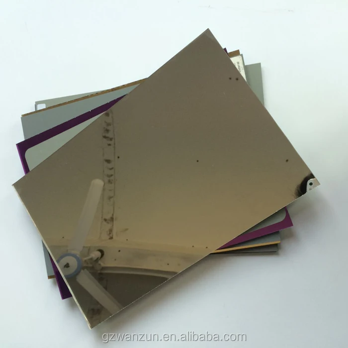 flexible Mirror Tiles Wall Sticky rose gold self-adhesive magnifying mirror sheet