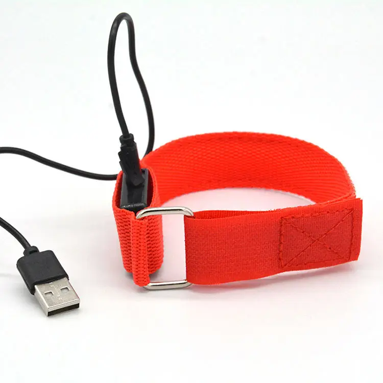 Wholesale cheap light up dmx wristband led bracelet led-nylon wristband with USB for events