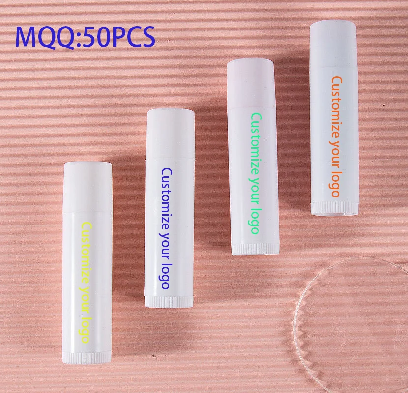 Custom Brand Logo Flavored Lip Balm Organic Natural Vegan Whitening Moisturizing Lip Balm Stick New Care Lip Balm