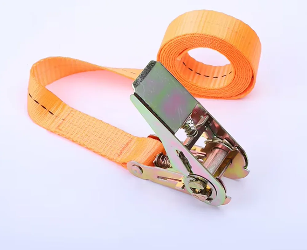Loading 800 kg 25 mm Heavy Duty Truck Or Car Cargo Lashing Polyester Strap Ratchet Tie Down