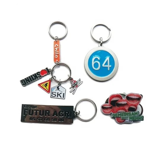 Shopping trolley chips compatible with Europe German shopping trolleys remover keychain custom double sides logo