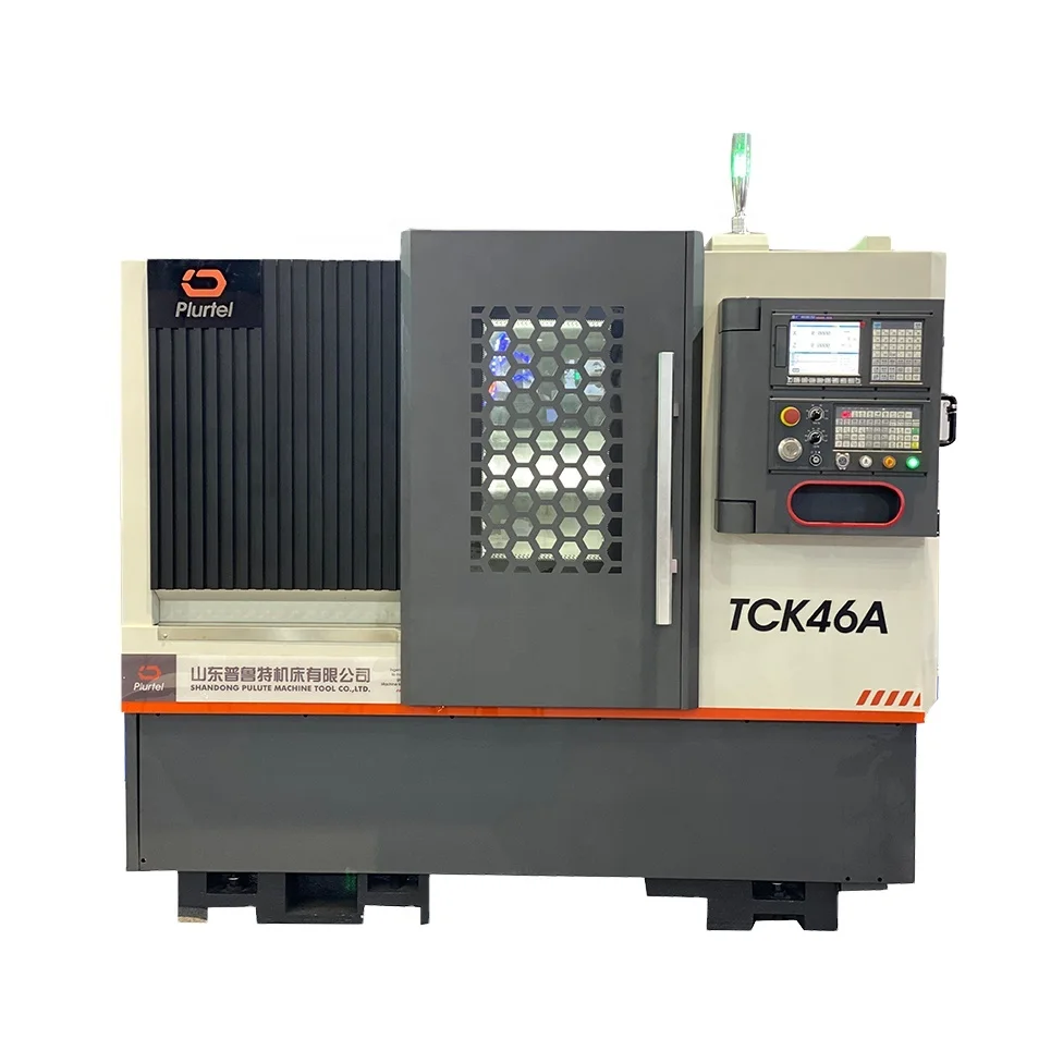 slant bed China popular cnc lathe TCK46A high precision  automatic turning  lathe cnc machine