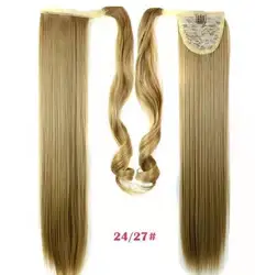 Оптовая продажа от производителя, волшебная пуговица паста тип длинные прямые волосы 30 цветов парики, синтетические высокотемпературные волокна материалы