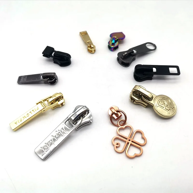 Custom Zipper Head Pull Sliders Size 5 Zipper Puller For Garment