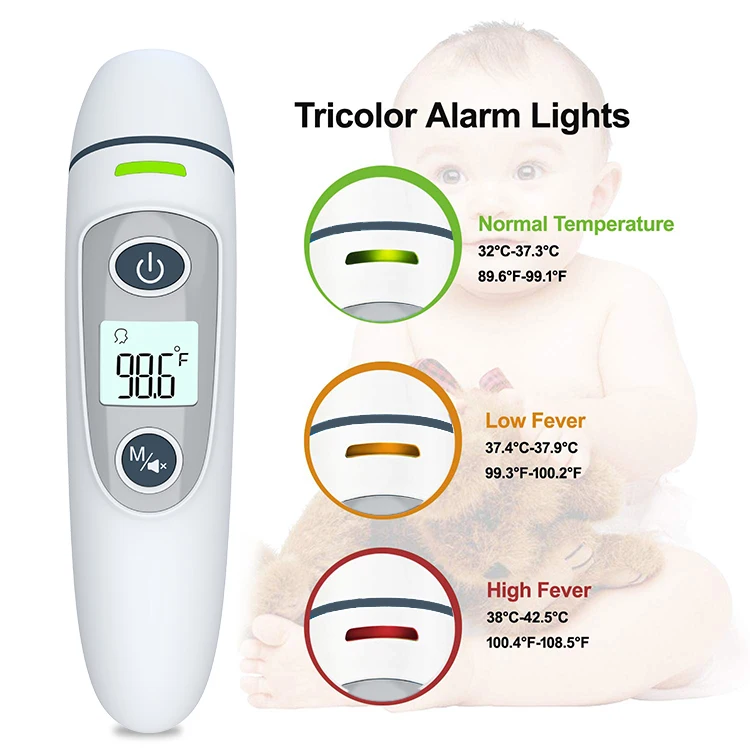 2022 best selling  model digital infrared baby temperature thermometer for ear and forehead FC-IR100 with lowest price