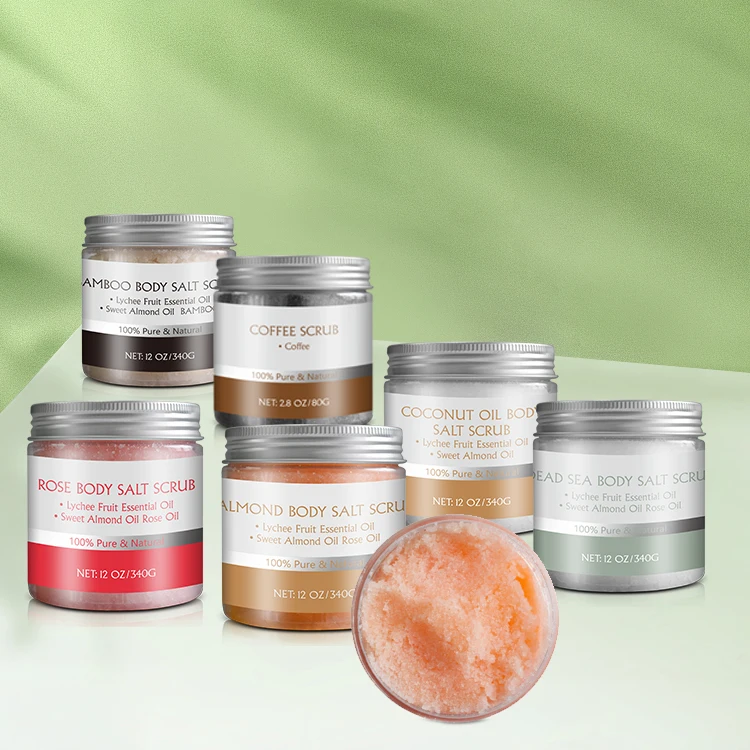 Organic Coffee Exfoliating Body Scrub Private Label Skin Care Body Salt Scrub