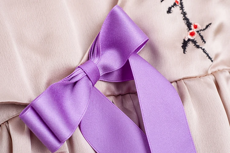 
New Design Chinese Hanfu Traditional Vintage Retro Style Newborn Baby Girl Pink Silk Veil Skirt with Yarn Hem and Poppers Bottom 