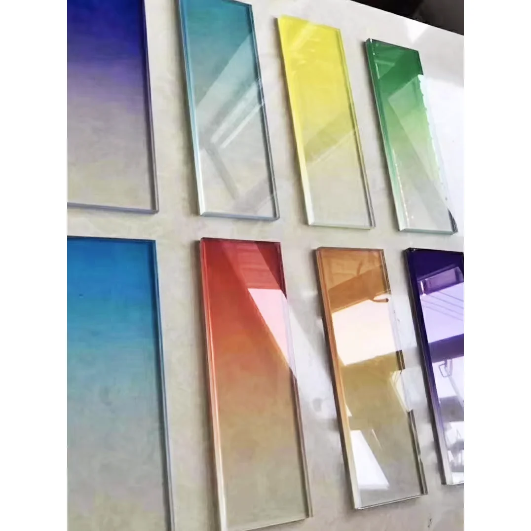 China Supplier Good Quality 6mm 8mm 12mm Colored Laminated Tempered Glass stained glass