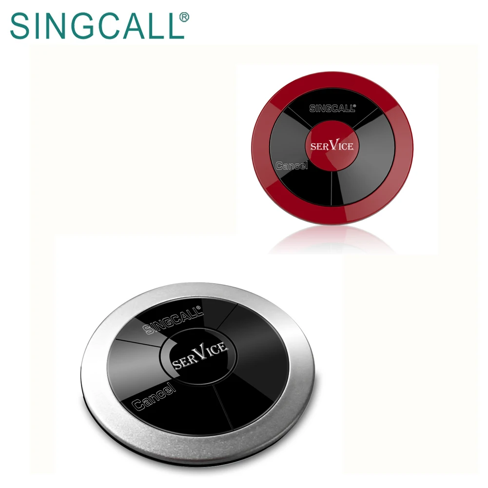 SINGCALL Wireless Waiter Call Bell Waterproof Function Wireless Calling Launch Button