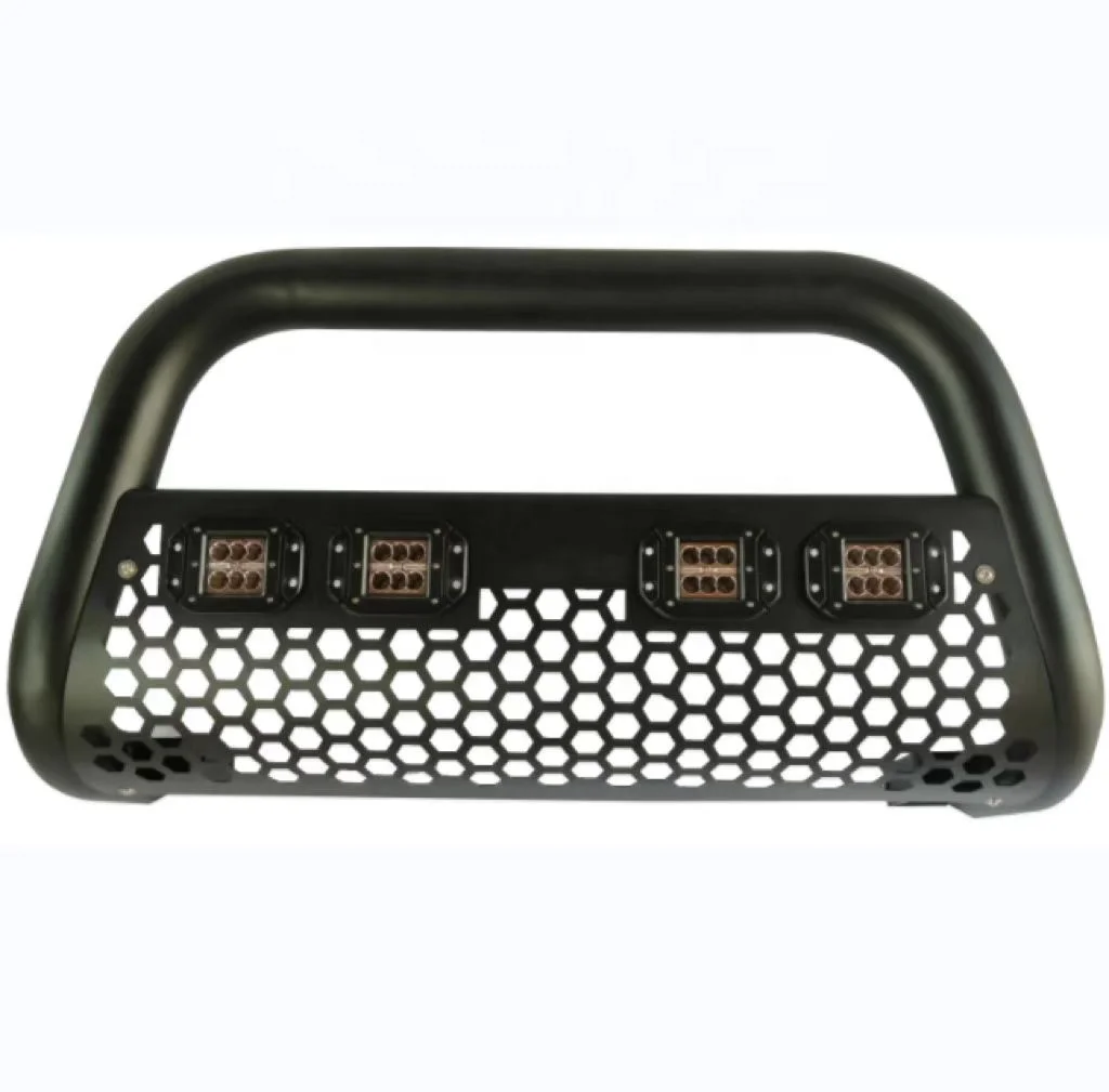 Stainless Steel Black Front Bumper Guard Bull Bar for Hilux Revo Rocco