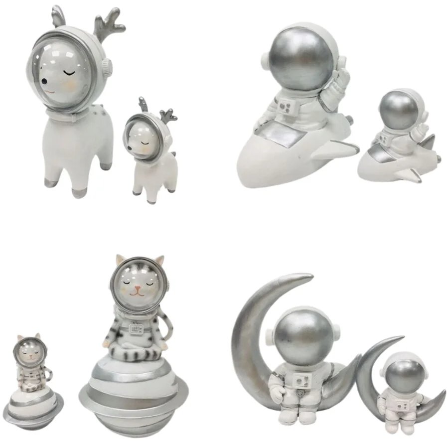 Ins wind astronaut ornaments desk mini cute decorations healing creative astronaut car furnishings