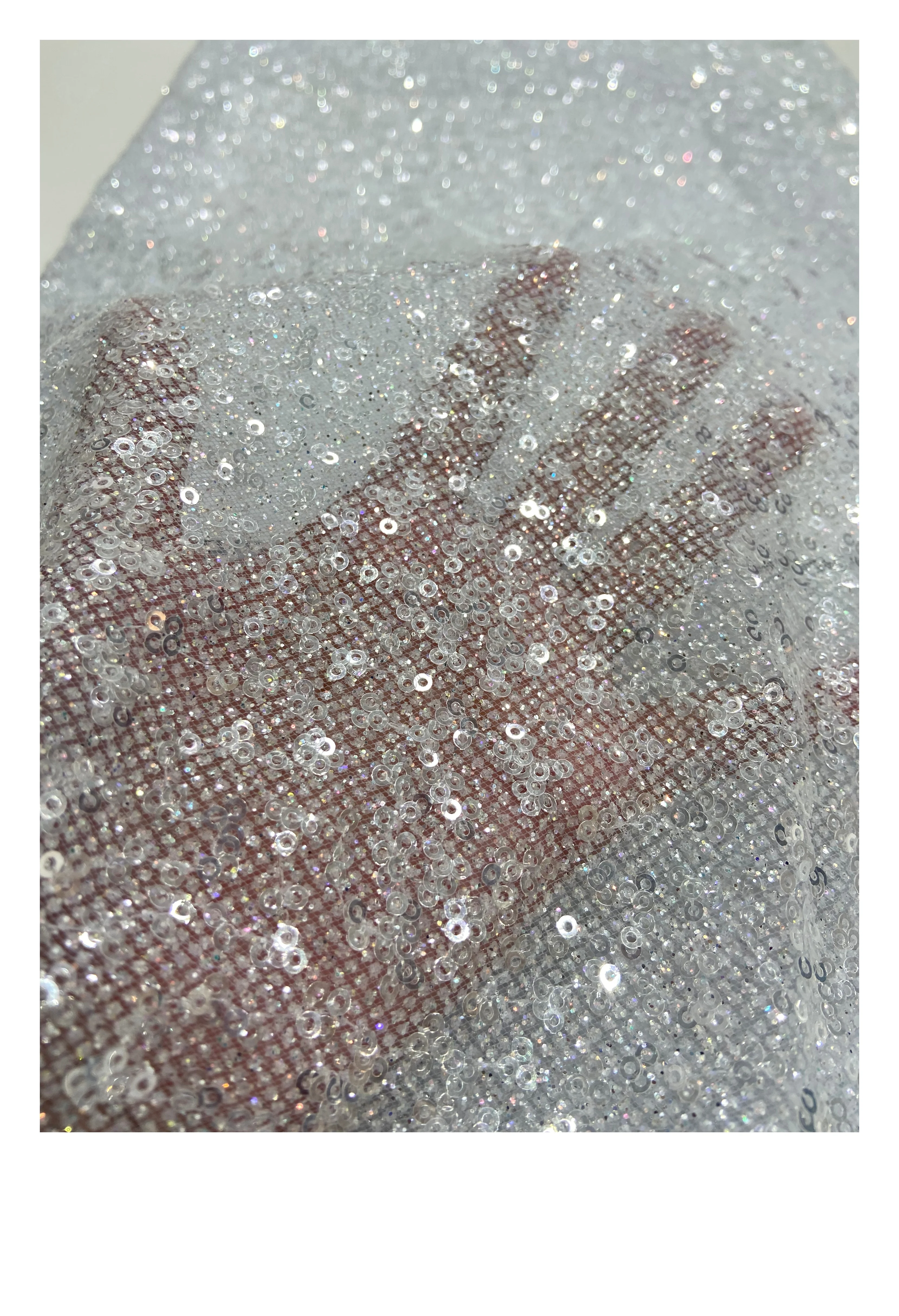 Wholesale Cheap Price New Luxury Sequin Beaded Embroidery Lace Tulle Fabric French Mesh