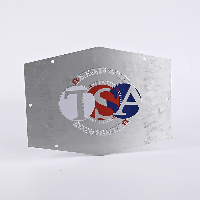 Metal Prints Brush Sliver Aluminum Enter Warning Tin Sign Metal Plate back adhesive door name plate Metal Arrow Nameplate