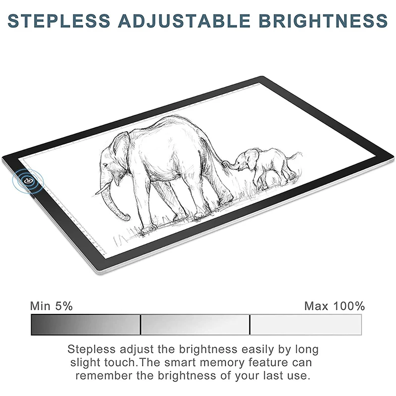 2023 Hot Selling Led Tracing Board A1 A2 A3 A4 LA3 High Quality Touch Screen Drawing Pad Led Light Pad