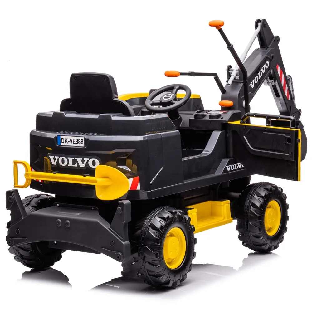 Licensed Volvo Excavator Rechargeable Children Battery Car KDVE888M