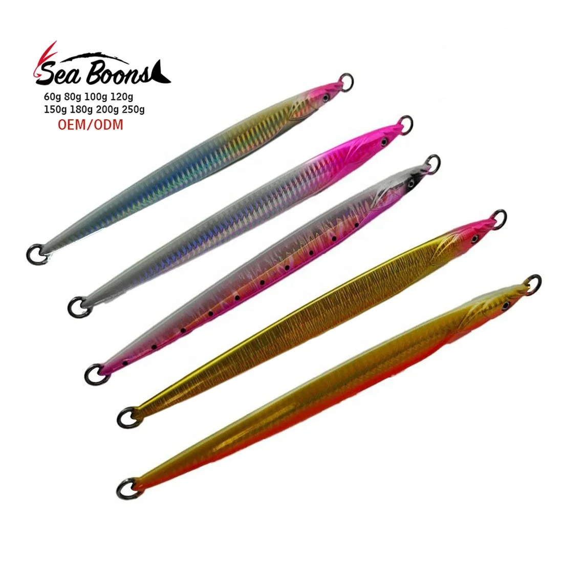 Speed Sinking Luminous Simulated Bait Fishing Tackle Wave Lead Fish Lure Metal Jig Metal Jig Lure Fishing Jigs