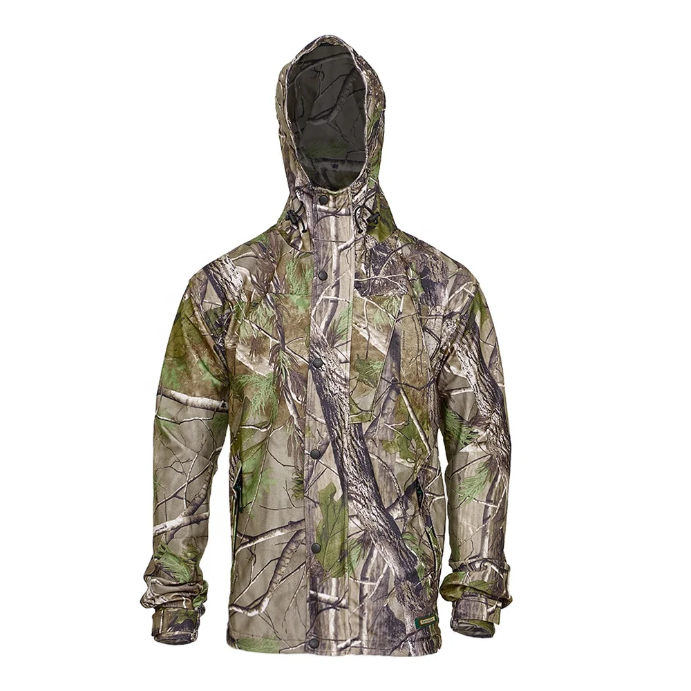 Outdoor men tactical adventure hunting jacket camouflage clothing with hooded
