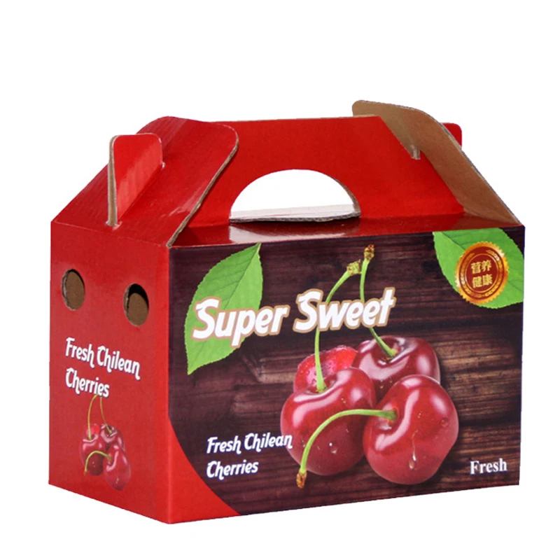 Custom Luxury  banana mango strawberry fruit and vegetable carton cardboard Corrugated packaging box
