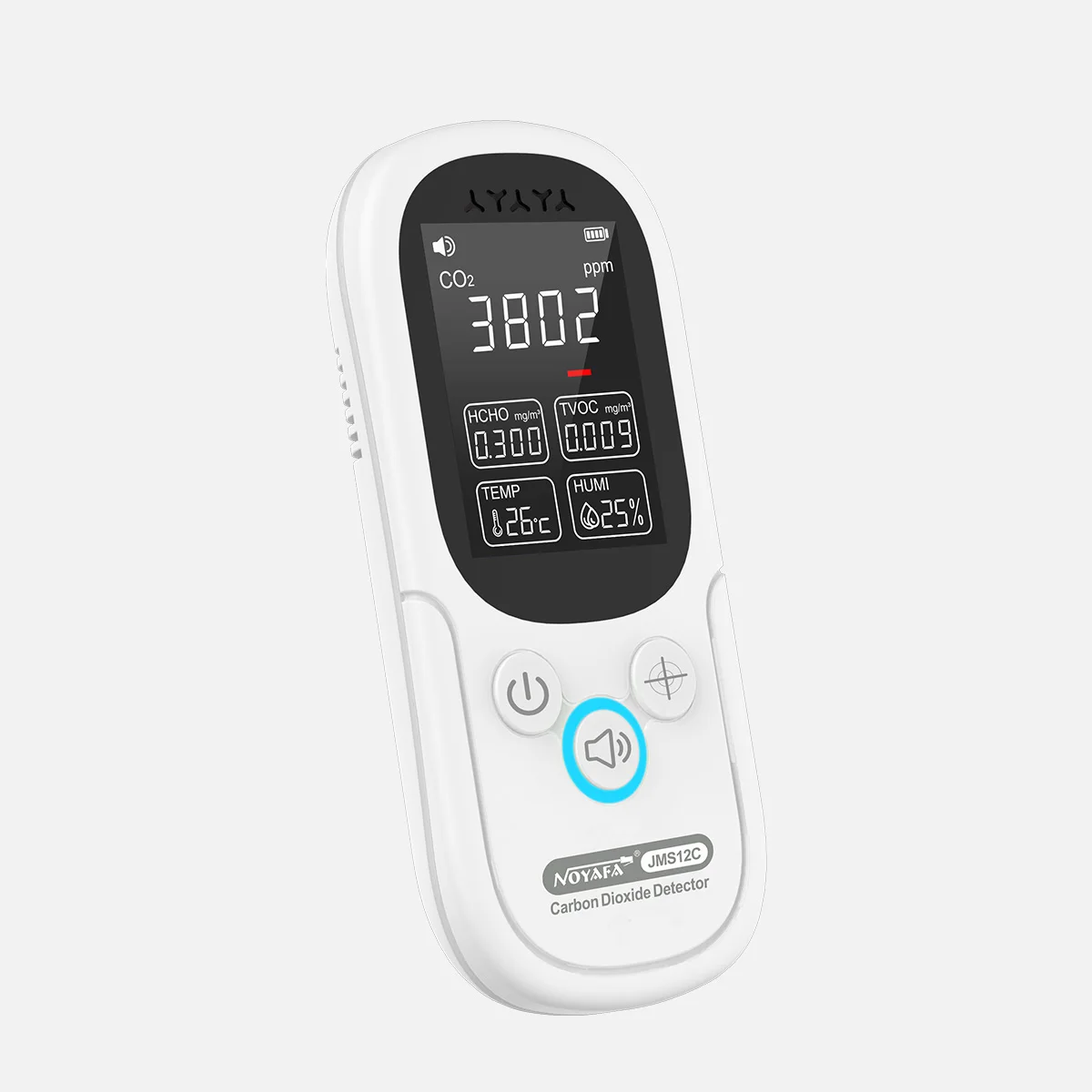 Multifunctional carbon dioxide air environmental quality formaldehyde detector Temperature and humidity PPM air quality detector