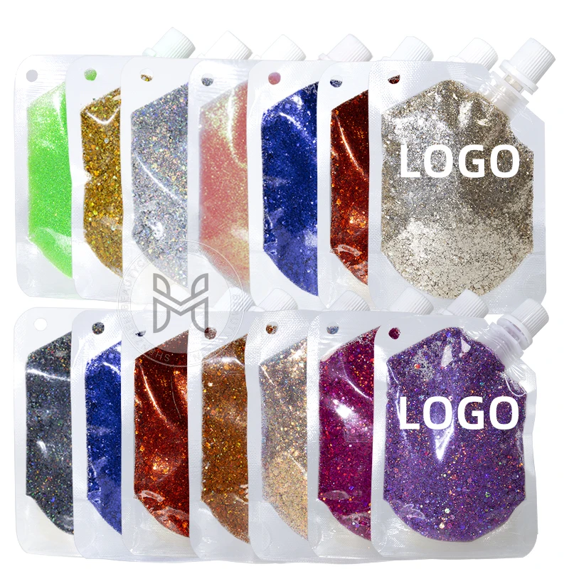 wholesale Cosmetic Chunky Glitter Gel for Face Body Hair Mixed Glitter Party Festival Gel Kids Face Body Glitter