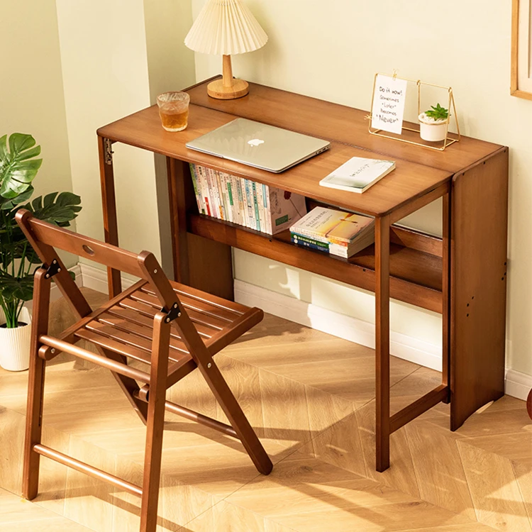 Foldable Bamboo Laptop Table Fold Table Wooden Computer Laptop Desk For Computer Bamboo Adjustable Table
