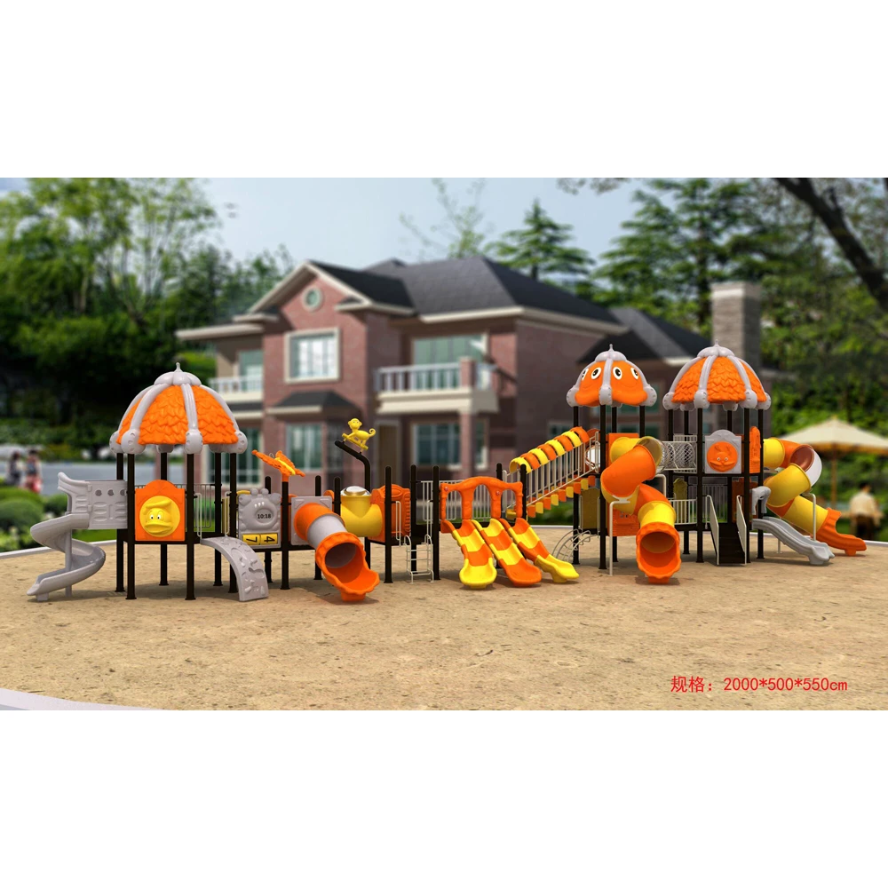 China wholesale kids mini outdoor playground equipment slide for  children play set playhouse