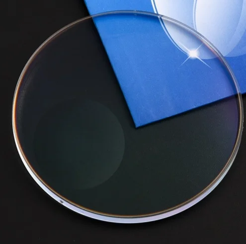 Photochromic CR-39 1.56 Photo Grey Blue Cut Round Top RT-28 Bifocal UC/HC/HMC/SHMC coating Optical lenses HMC Blue