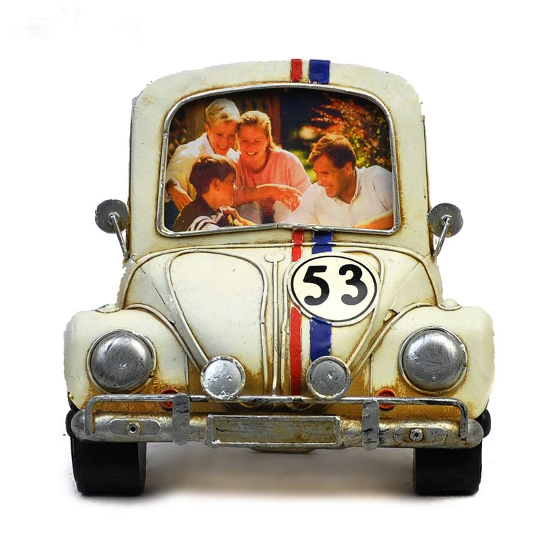 Винтажная металлическая подставка для свадебной пары автомобиля фоторамка для гостиной дома офиса настольное украшение Рождественский подарок