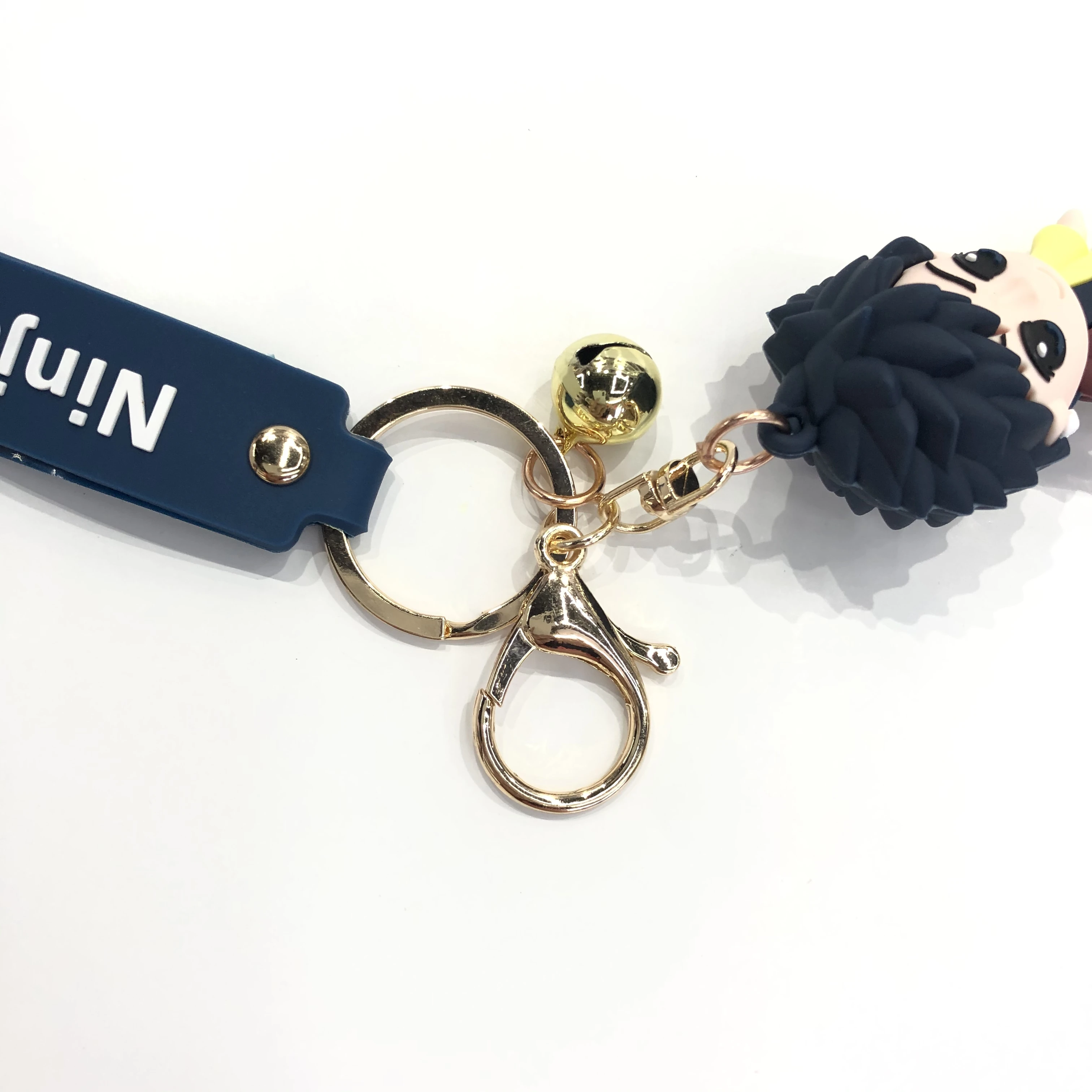  Factory Hot Style 2020 Keychain for Bags or Car key Soft PVC 3 D Letter Logo Alloy Cute Cartoon Rubber