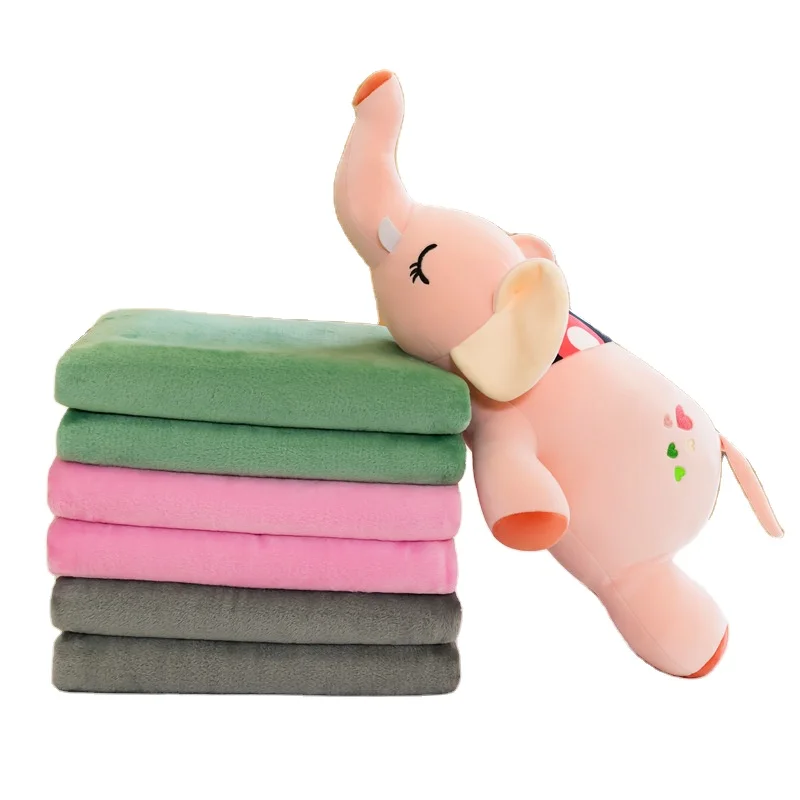 AIFEI TOY Creative  Hot sales multifunctional elephant Stuffed Animal Toy Doll With Air Conditioning Blanket Car Cushion Pillow
