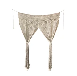 Wholesales Handmade Wall Hanging Curtain Art Creative Indoor Bohemian Macrame Woven Wall Hanging Tapestry For Home