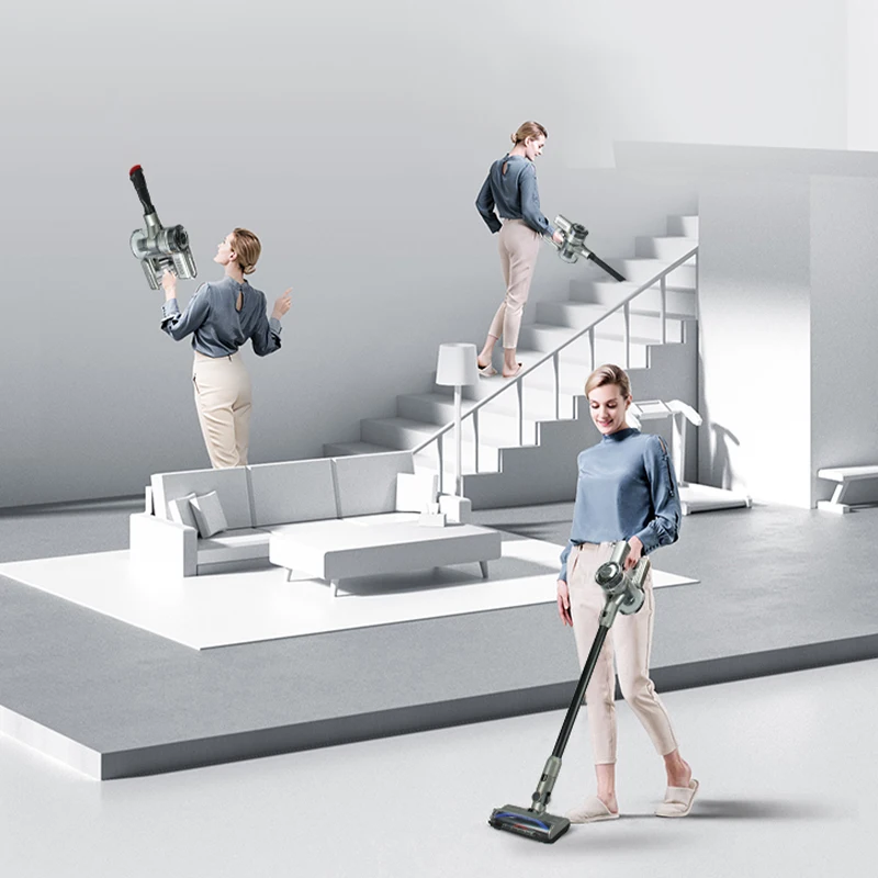 Desktop Vacuum Cleaner Independent Double Motor Strong Suction Rechargeable Wireless vacuum cleaner Dual gear suction