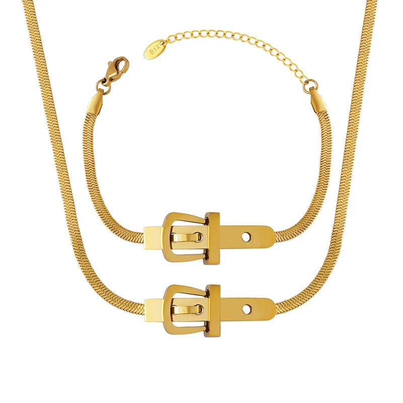 Хип-хоп часы ювелирное украшение 18ct pvd Золотая цепочка колье водостойкое изделие в елочку ожерелье