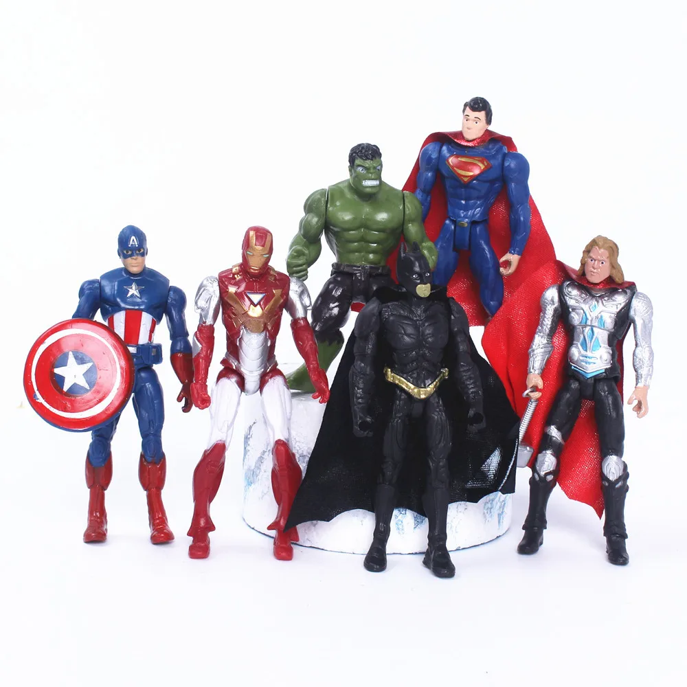 W-657 Captainamerica Thor Action Figure Gift for Kid Action Figure Model Toy Marvels Figure Spiderman Ironmans