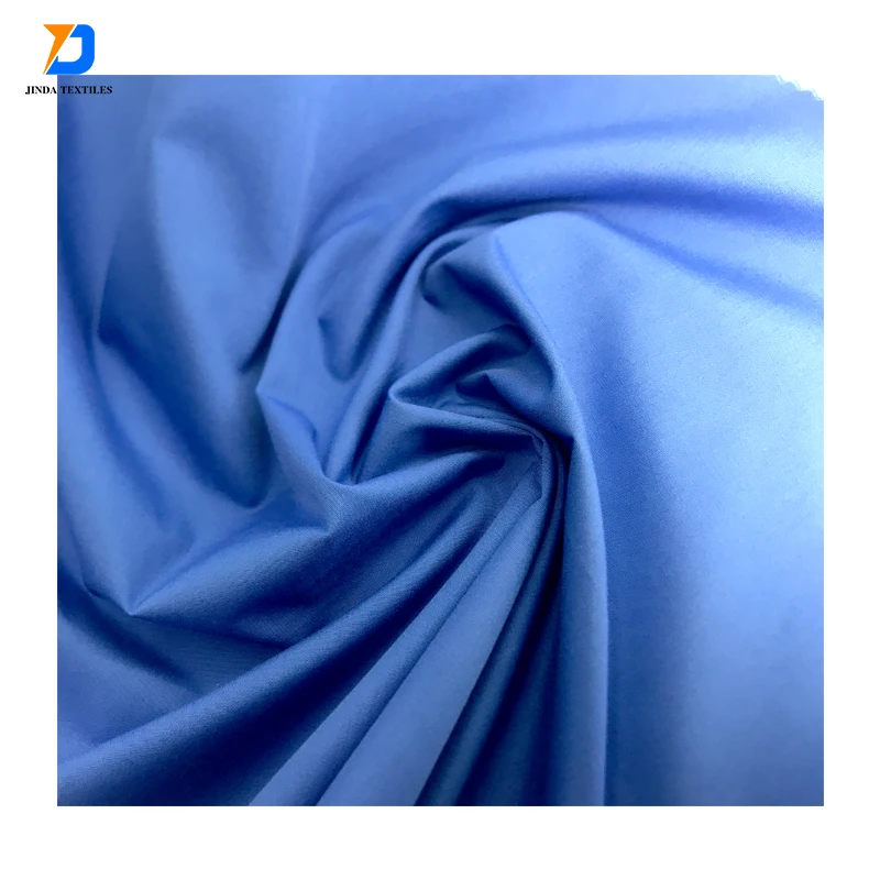Jinda Factory Supply 230gsm Plain Dyed Polyester Cotton TC CVC Drill Fabric For Pants Work Wear