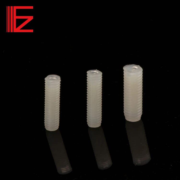 M3 M4 M5 white Nylon screw insulation slotted headed plastic screw set screw