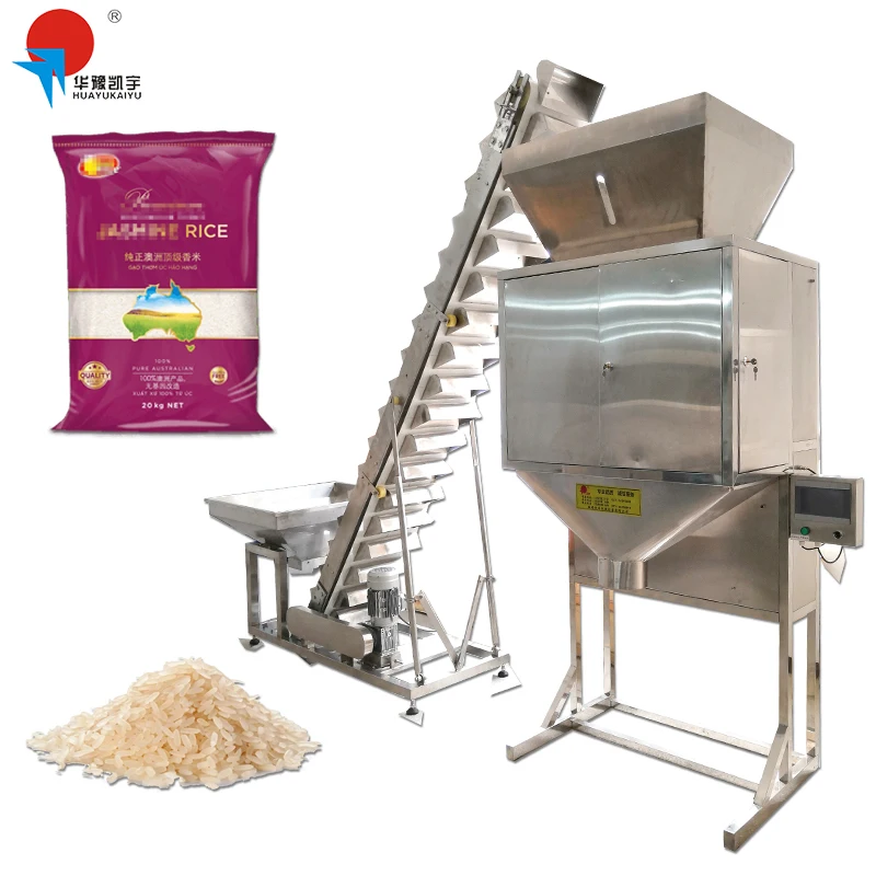 Kai Yu semi auto easy to operate pet pack food machine 200g 3000g rice packing sugar machine