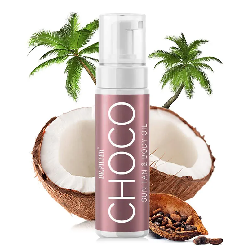 OEM/ODM Private Label Coconut Tanning Body Oil Natural Suntan  oil