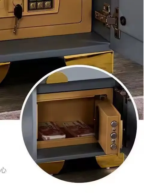 Modern Intelligent Solid Wood Safe Box nightstands Smart Bedside Table With Charging Station Bedroom Furniture