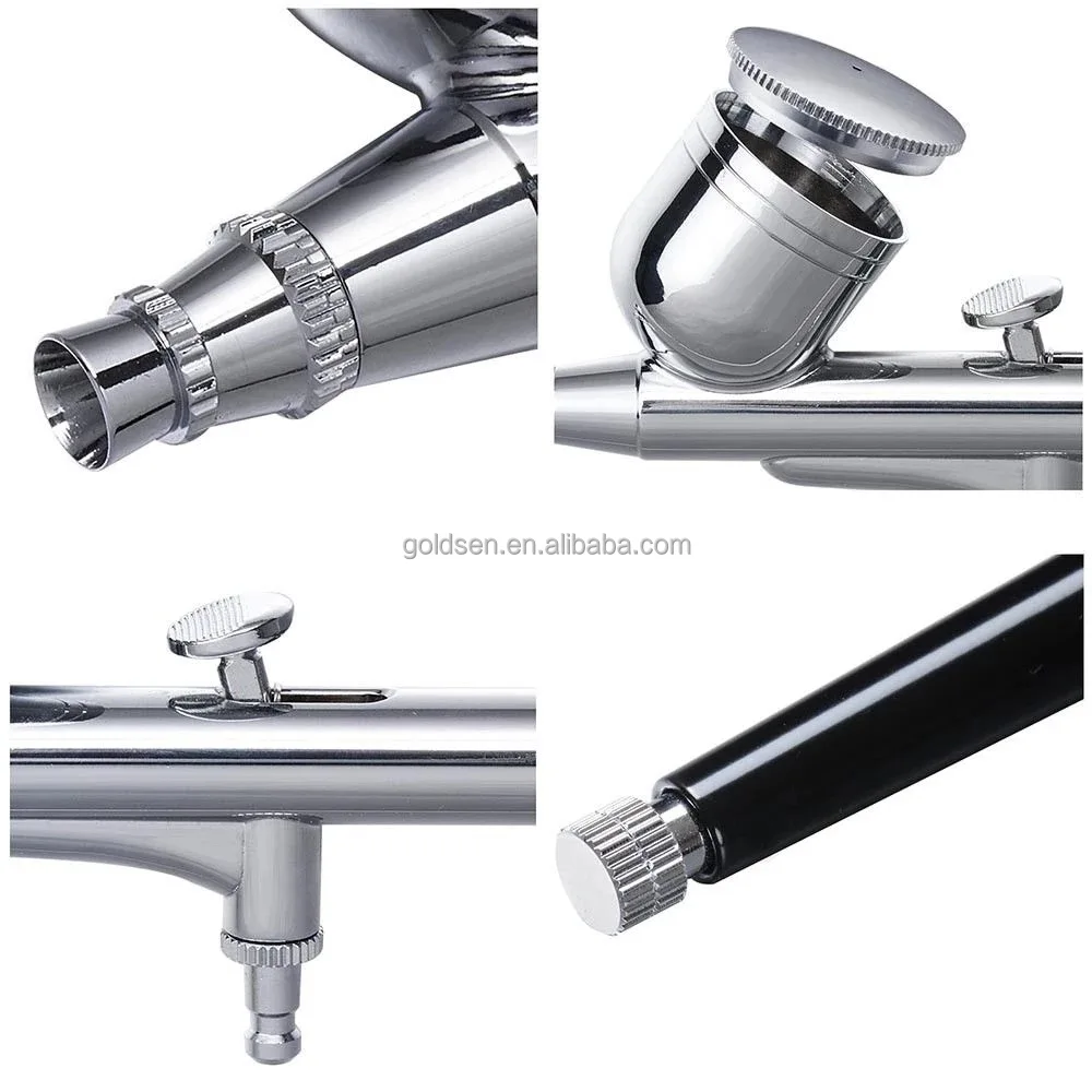 TOLHIT Gravity Cup 7cc Nozzle 0.3mm 130 Salon DIY Face Beauty Makeup Body Tattoo Tan Tanning Machine Kit Mini Airbrush Spray Gun