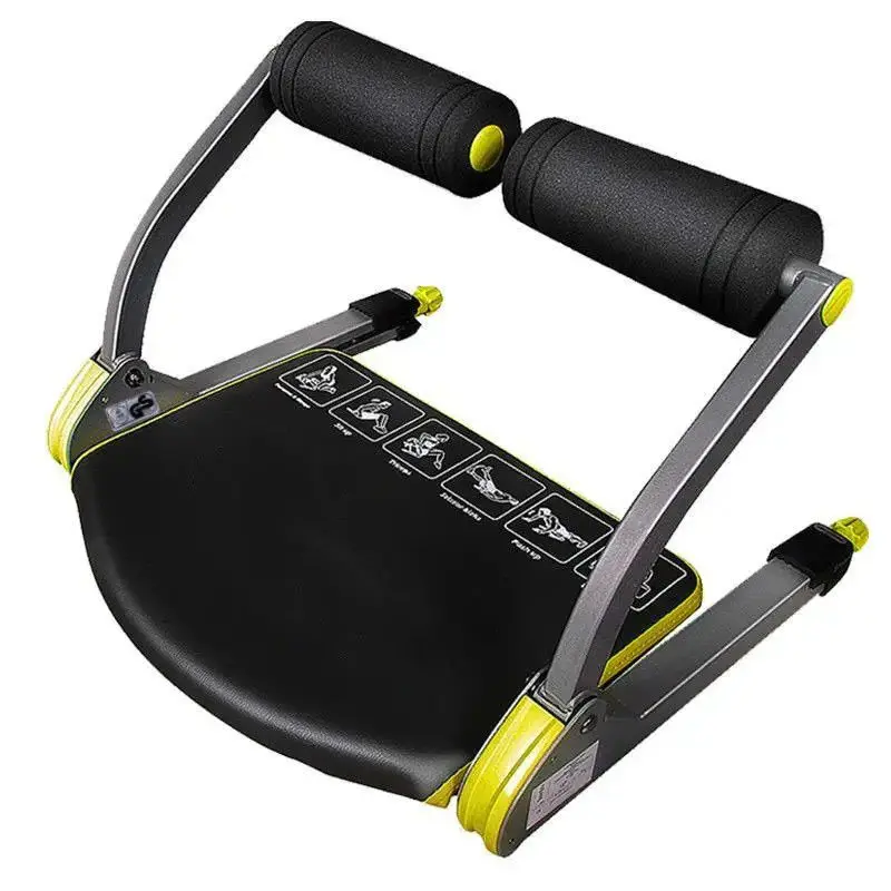 Multifunctional ABS Steel Sit-Up Bench for Strength Training Adjustable Gym Fitness Shaping Set for Indoor Home Exercise