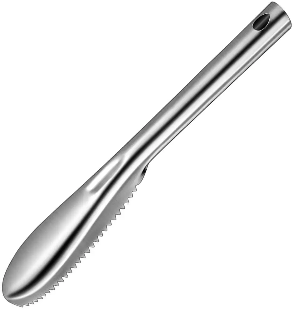 Fish Skin Brush Stainless Steel Scraping Fish Scale Brush Graters Fast Remove Fish Cleaning Peeler Scaler Scraper 1pc