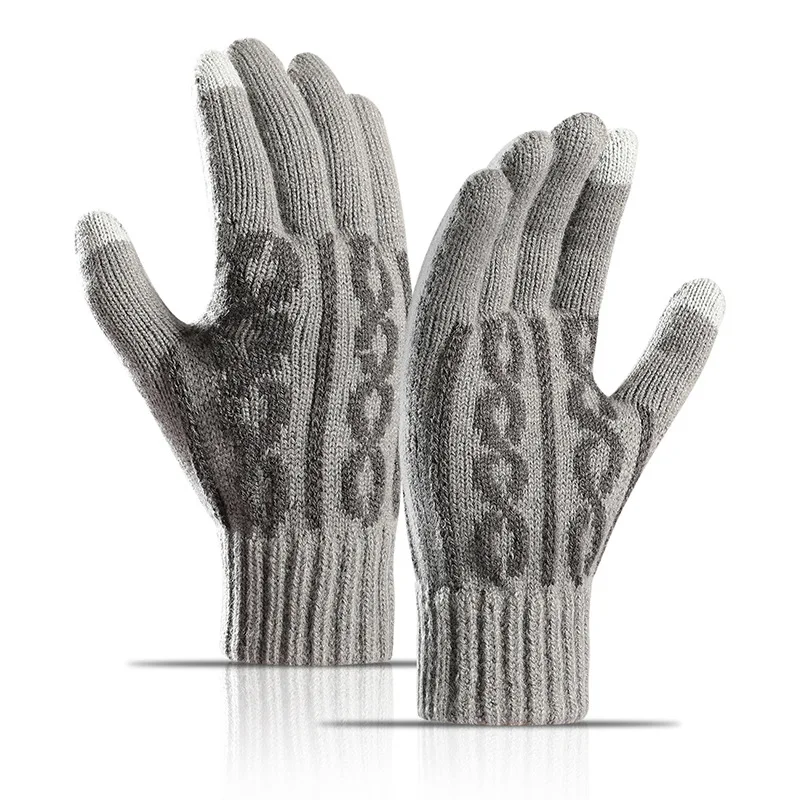 New Arrival Touch Screen  Motorcycle Gloves Of Directly Supply Knitted Glove With Blooming Warm Touch Screen Gloves