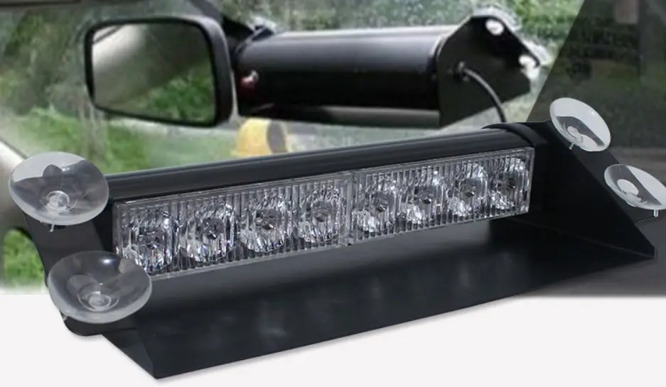 Car flash strobe led dash light car interior warning strobe light emergency vehicle interior mount led dash led warning light