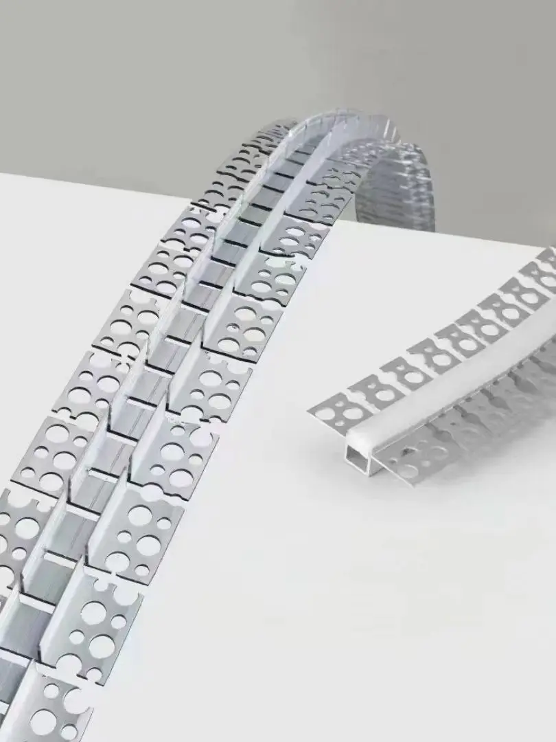 Factory wholesale Flexible bendable aluminium  LED channel  silicone cover for drywall plaster led strip light profile