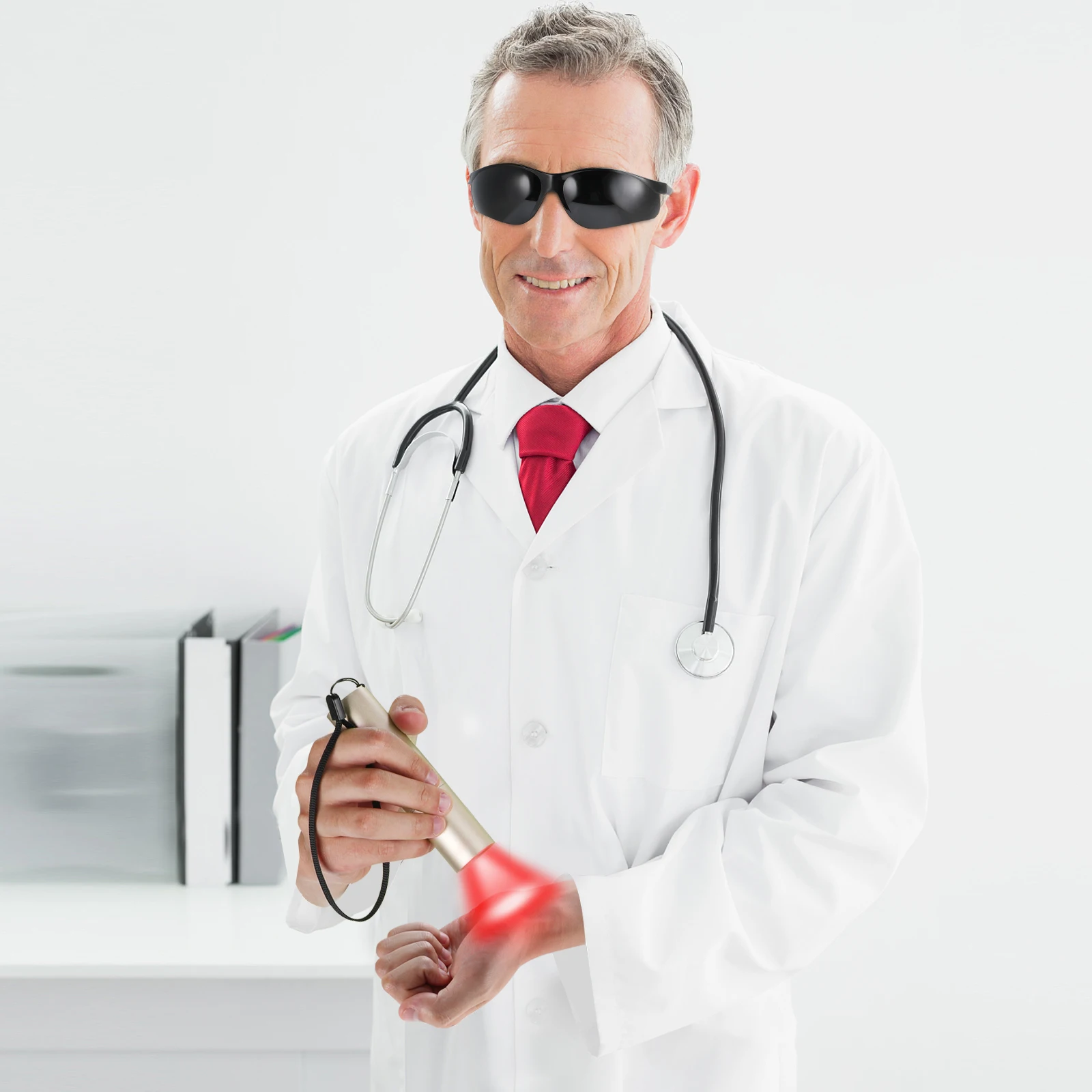 Kinreen phototherapy led red near infrared blue facial light therapy machine for skin care relief